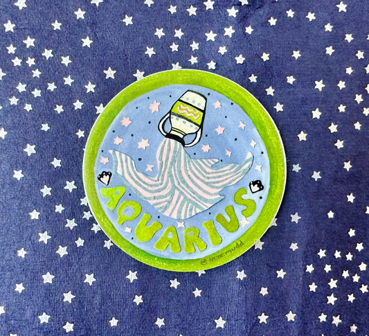 Zodiac Sticker- Aquarius