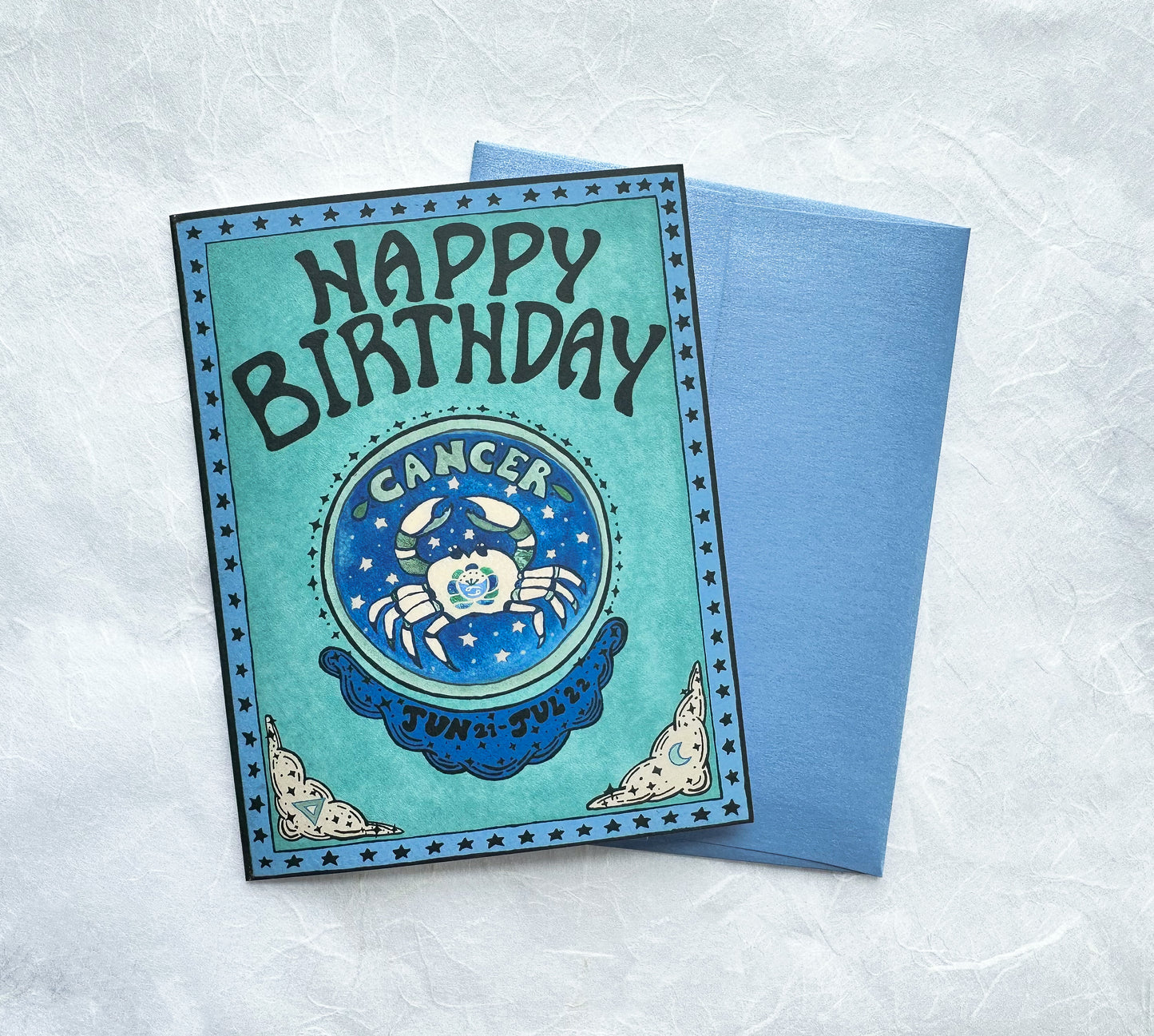 Zodiac Birthday Card- Cancer