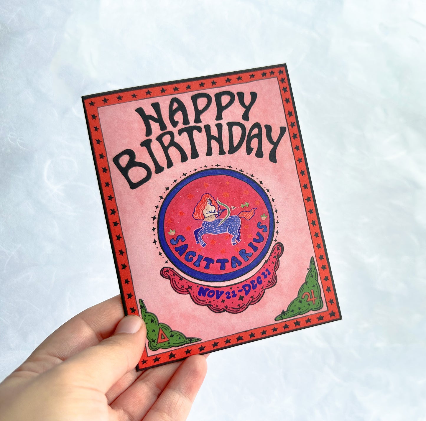 Zodiac Birthday Card- Sagittarius